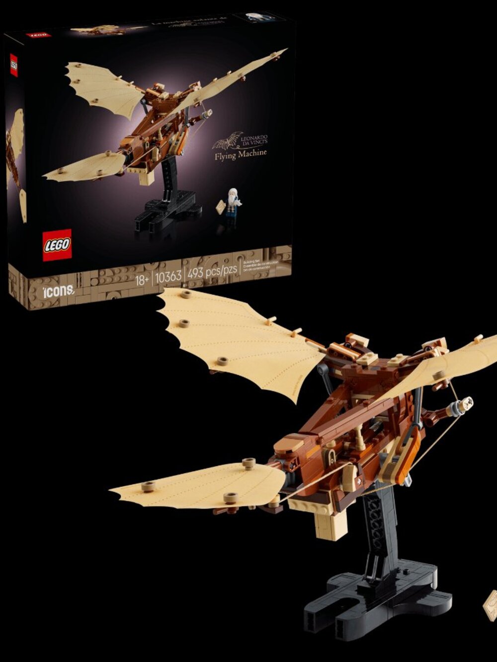 New & Sealed Lego Icons Leonardo da Vinci's Flying Machine Ornithopter Set 10363